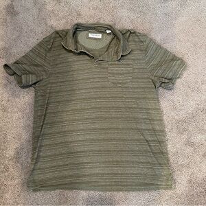 English Laundry Striped Short Sleeve Collared Shirt